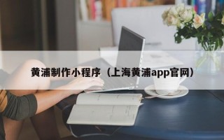 乐陵黄浦制作小程序（上海黄浦app官网）