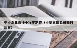 乐陵中小企业直播小程序制作（小型直播公司如何运营）